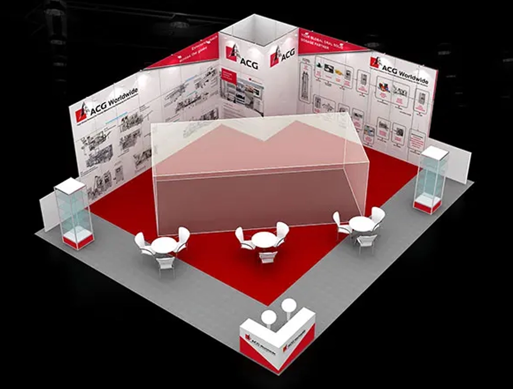 30x30 trade show booth